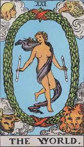 The crowley thoth tarot is originated in the 1940s from the idea of the black magician aleister crowley. The World Tarot Card Wikipedia