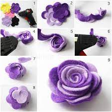 Berbagai gambar tentang cara membuat bunga mawar dari kain flanel dan tanaman. Cara Membuat Bunga Dari Kain Flanel Beserta Gambarnya