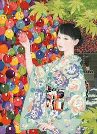 女流画家が描く世界をそのまま着物に 期待の着物ブランド 水玉椿 登場 アート ファッション 着物 和服 japaaan 着物 日本画 芸者アート イラスト