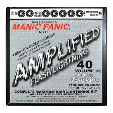 Manic Panic Flash Lightening Bleach Kit 40 Volume Manic Panic How To Lighten Hair Hair Bleach Kit