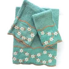 Decorative Powder Room Towels Wayfair decorative 3 piece 100 cotton towel set