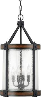 Kichler 34689 34753 Barrington 4 Light Lantern Pendant Natural Transitional Pendants Dee Recessed Lighting Trim Outdoor Wall Lighting Transitional Pendant