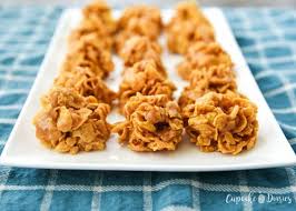 No Bake Peanut Butter Corn Flake Cookies Recipe Cornflake Cookies Buttered Corn Baked Corn