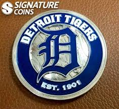 Custom Mlb Detroit Tigers Challenge Coin Custom Challenge Coins Challenge Coins Mlb Detroit Tigers