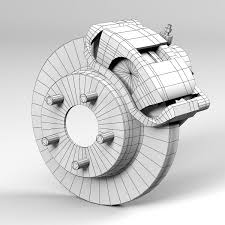 Car Disc Brake 3d Model Download Royalty Free Vehicle Component 3d Models 3d Squirrel Car Brakes Car 3d Printed Objects