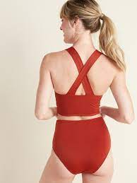 Old Navy Textured Rib High Neck Tankini Swim Top For Women Tankini Swim Tops High Neck Tankini Swim Tankini