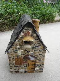 Rock Home For Fairies And Gnomes Miniature Fairy Gardens Fairy Garden Fairy Houses