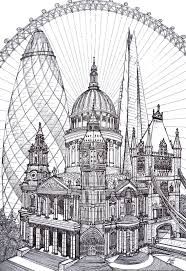 Pdf generator, jpg file, a4 size free to download Art Therapy Coloring Page London London 1