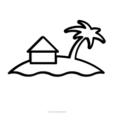 Color the picture and trace the word island in this preschool printable page. Island Coloring Page Ultra Coloring Pages