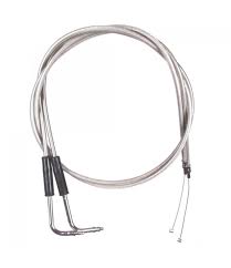 stainless braided throttle cable set for 2004 2006 harley davidson sportster roadster models