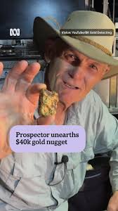 A prospector has captured the incredible moment he literally struck gold in  Western Australia's Goldfields and unearthed a seven-ounce nugget., Kevin  Richardson, who runs an educational Youtube ...