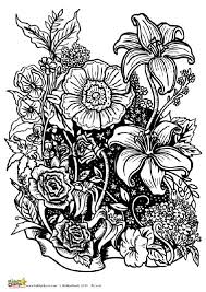 Coloring pages holidays nature worksheets color online kids games. Four Free Flower Coloring Pages For Adults