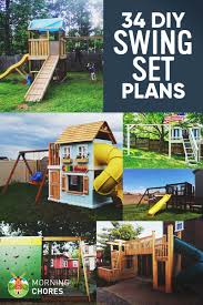 The unique design of the playset allows your child to develop muscles, coordination and upper body strength. 34 Free Diy Swing Set Plans For Your Kids Fun Backyard Play Area