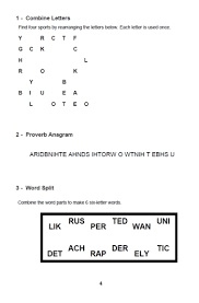 It's the perfect exercise for your brain. Anagram Puzzles Book