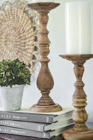 Technical information for building wooden candle holders. Easy Diy Rustic Wood Candlesticks Anderson Grant