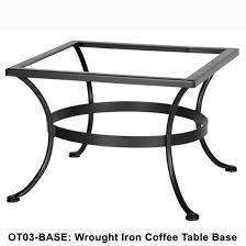 Forged iron & brass base coffee table w. Ow Lee Standard Wrought Iron Coffee Table Base Ot03 Base