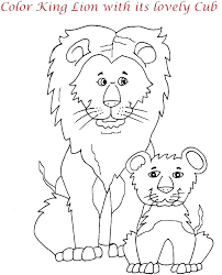 Keep your kids busy doing something fun and creative by printing out free coloring pages. Lion Family Printable Coloring Page For Kids 11