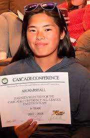 Marshall stars in softball, classroom and life