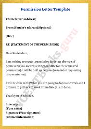 How to write a permission letter? Permission Letter Format Template Ex How To Write A Letter Of Permission