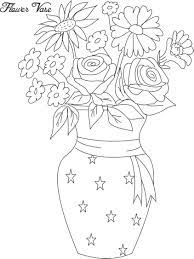 Can be used to colouring book for adults. Flower Pot Coloring Page 12