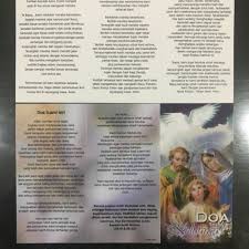 Dan solusi untuk itu semua adalah dengan mengamalkan doa safar yaitu do. Jual Lembaran Doa Keluarga Jakarta Barat Centraprint Tokopedia