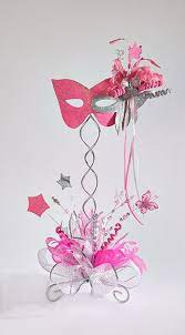 Centro De Mesa Tema Carnaval Quinceanera Centerpieces Masquerade Theme Centerpieces