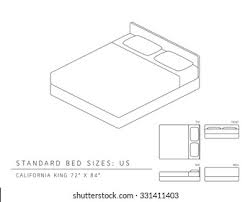 Because the length remains standard, the double bed is ideal for teens and adults alike. Standard Bed Sizes Us United States Stock Vector Royalty Free 331411403