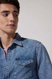 Regular Fit Normal Kesim %100 Pamuk Mavi Jean Kot Gömlek L66WCUA29