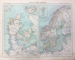 Hiçbir ücret ödemeden indirebilir veya yazdırabilirsiniz. Suede Norvege Danemark Isvec Norvec Danimarka Mustakil Harita Nadir Kitap