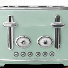 Retro Seafoam 4 Slice Toaster Toaster Microwave Appliance Sea Foam