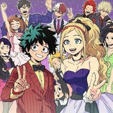 Boku No Hero Academia The Movie Futari No Hero Crunchyroll Class 1a In Their Formal Wear From The Two Heroes Movie My Hero Academia Tsuyu My Hero Academia Manga Hero Movie