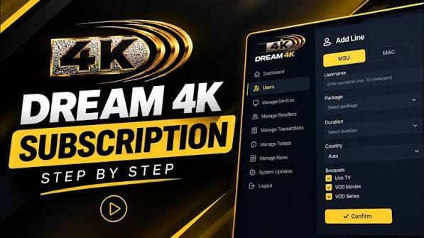 DREAM4K Reseller Panel | How to Create a Subscription - YouTube
