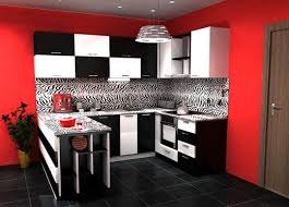 Black Red Zebra Kitchen Theme Red Kitchen Walls Black Kitchens Modern Kitchen Images