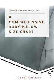 What Size Is A Body Pillow Body Pillow Size Chart For All Shapes Pillow Sizes Chart Pillow Size Body Pillow