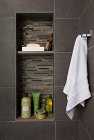 Tiled Shower Shelves Towel Rack Dark Tiled Shower Xstylesbath Com Michigan Made Duschregal Bad Inspiration Badezimmer Renovierungen