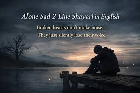 Alone Sad Shayari in English – Heart Touching Lines for Silent Souls
