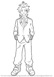 Learn How To Draw Eijirou Kirishima From Boku No Hero Academia Boku No Hero Academia Step By St Hero Poster My Hero Academia Episodes Anime Character Drawing