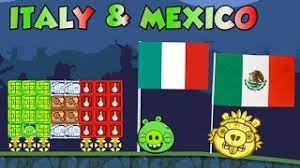 Animation showing the main differences between the mexican and italian flags. Italy Mexico Flag Bad Piggies Inventions Youtube