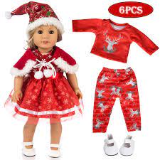 Check spelling or type a new query. Ebuddy 5pc Christmas Clothes Dress With 1 Pair Shoes For 18 Inch Dolls Includes American Girl Journey Girl Our Generation Buy Online In Bosnia And Herzegovina At Bosnia Desertcart Com Productid 90806132