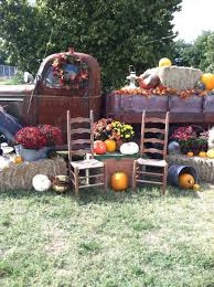 Our beautiful photos along with explanations will make your fall decorating. Fall Decor Antique Truck At Carnival With Pumpkins Fall Yard Decor Fall Outdoor Decor Fall Garden Decor