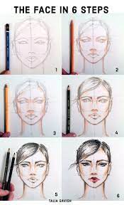 How To Color The Fashion Face In 6 Steps Fashion Figure Drawing Fashion Illustrations Techniques Fashion Design Drawings