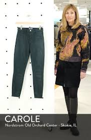 L Agence Margot Coated Crop Skinny Jeans Nordstrom