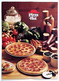 1976 Vintage Dine In Carry Out Photo Menu Pizza Hut Restaurant Salad Bar 1 25 Pizza Hut Retro Recipes Vintage Recipes