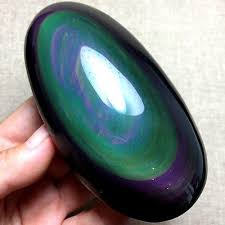 324g Natural Rainbow Obsidian Rocks And Gems Energy Crystals Stones And Crystals