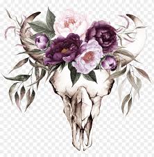 Purple wedding wedding flowers dream wedding plum color palettes vintage centerpieces purple succulents wedding planning wedding get expert wedding planning advice and find the best ideas for wedding decorations, wedding flowers, wedding cakes, wedding songs, and more. Cow Skull With Purple Flowers Transfer Plum Color Floral Wedding Invitations Png Image With Transparent Background Toppng