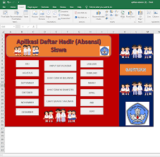 Daftar hadir ini berbeda dengan daftar hadir yang biasa dimiliki oleh guru kelas. Aplikasi Gratis Daftar Hadir Absensi Siswa File Ini Aplikasi Microsoft Excel Kurikulum