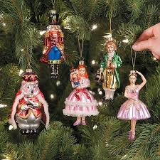 Nutcracker Ballet Christmas Ornaments Set Of 5 50 Liked On Polyvore Featuring Home Home D Christmas Ornaments Christmas Ornament Sets Ballerina Ornaments