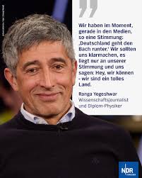 Alles eine Frage des Mindsets? Ranga Yogeshwar findet, wir sollten wieder  mehr Positivität an den Tag legen. Das ganze Gespräch mit dem  Wissenschaftsjournalisten und Diplom-Physiker bei NDR Talk Show gibt es hier