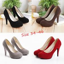 Our shoe size conversion charts will help you convert across most. Size 34 46 Women High Heels Platform Ankle Boots Shoes Shopee Malaysia