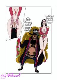 Boa Hancock) [ one piece ] black beard gonna steal Hancock devil fruit  artist :- velsaart : rrule34